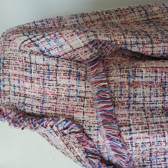 Laundry By Shelli Segal Multicolor Tweed Lined Jacket - Picture 2 of 8